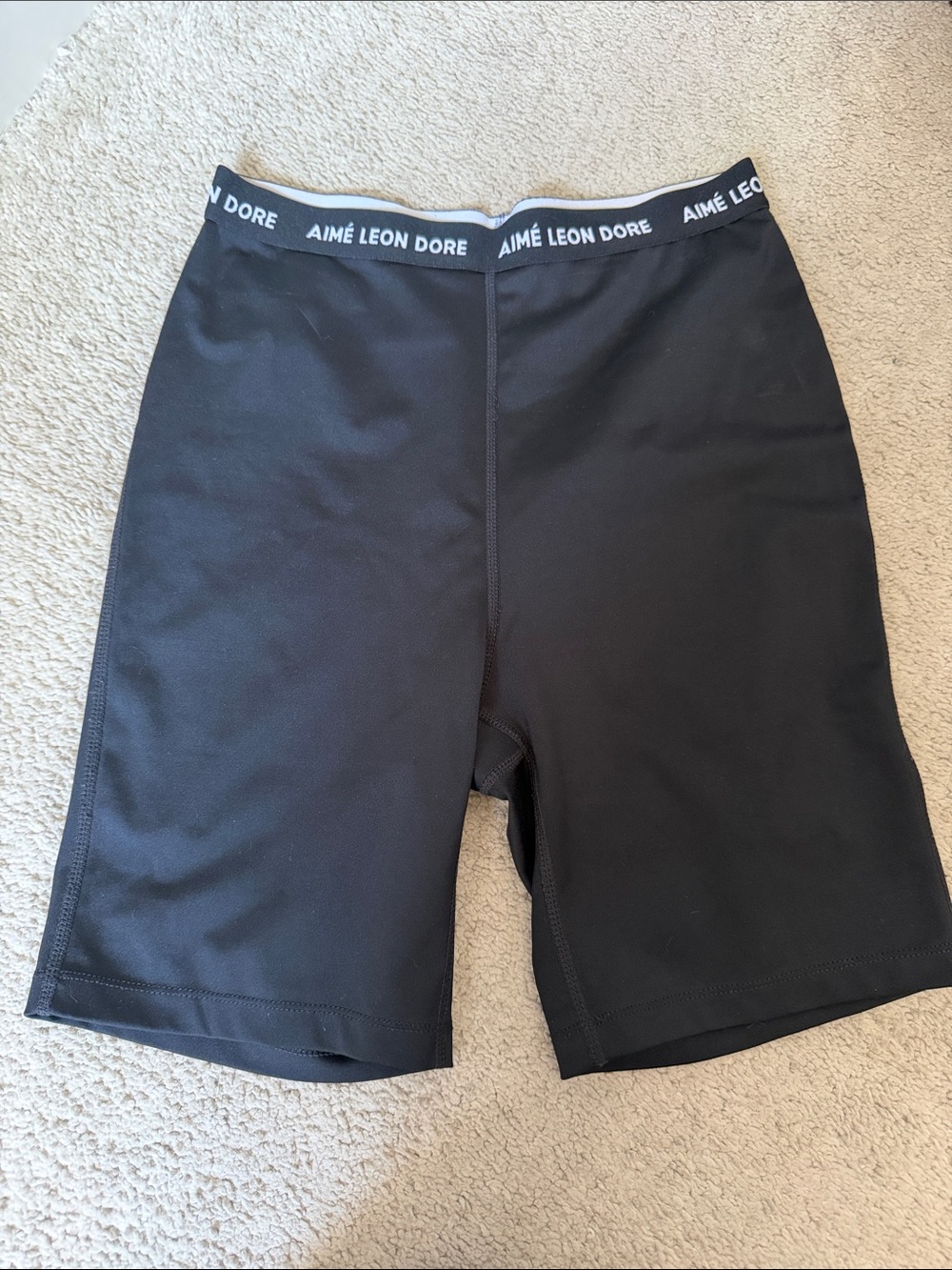 Aime Leon Dore Black Athletic Biker Performance Shorts - NWOT